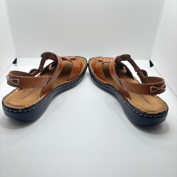 Natural Soul Naturalizer Womens Brown Leather Slip On Slingback Sandals 8.5 M - Picture 5 of 10